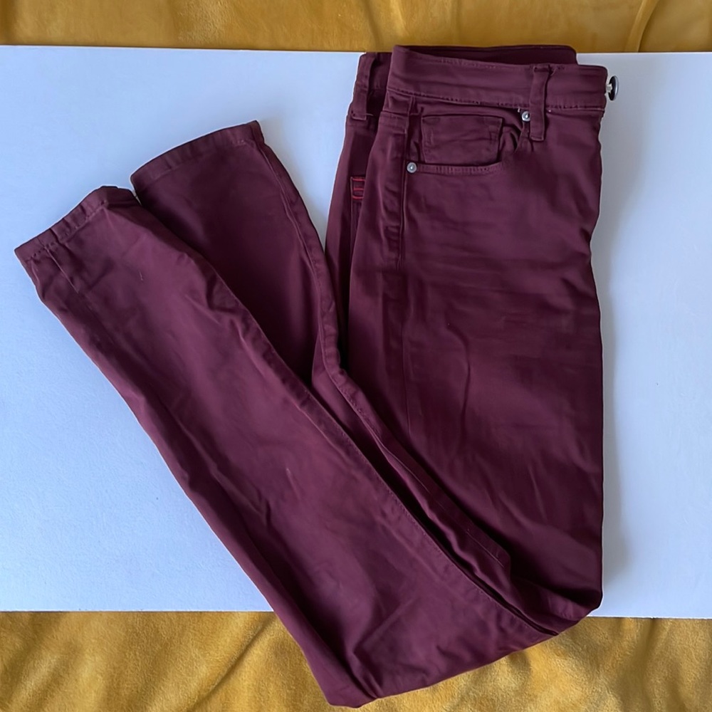 BDG Burgundy Twig High Rise skinny pants size 26